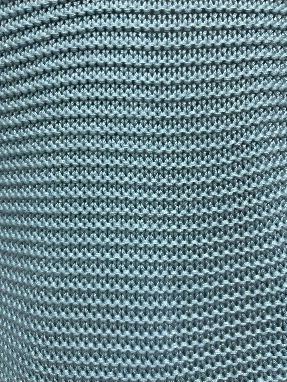 Lofty Style Light Blue Open Knit Sweater Vest Medium, Cottage Soft Sweater Vest - Picture 8 of 11